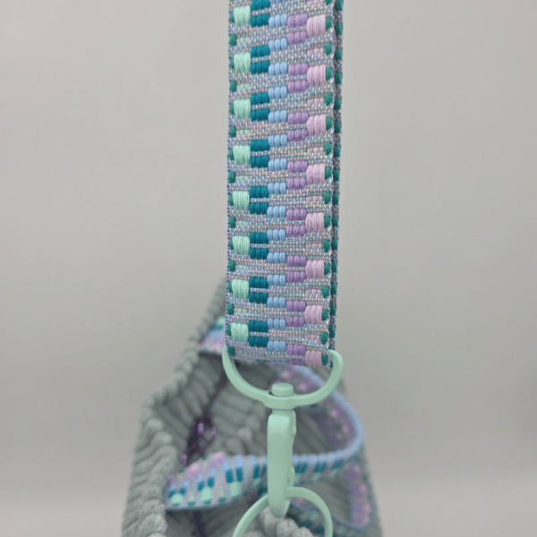 Große Umhängetasche "Ich fühl mich DISCO"  Grau - Breitcord